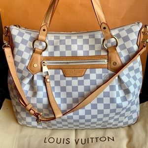 Authentic Louis Vuitton Damier Azur Evora MM